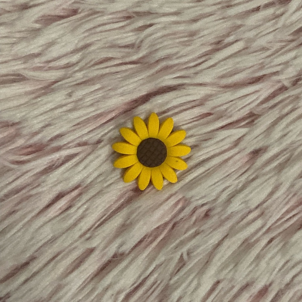 Sunflower Croc Charm